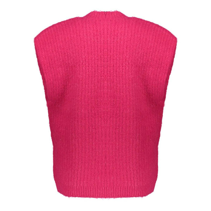 Geisha gilet gebreid fuchsia – dames