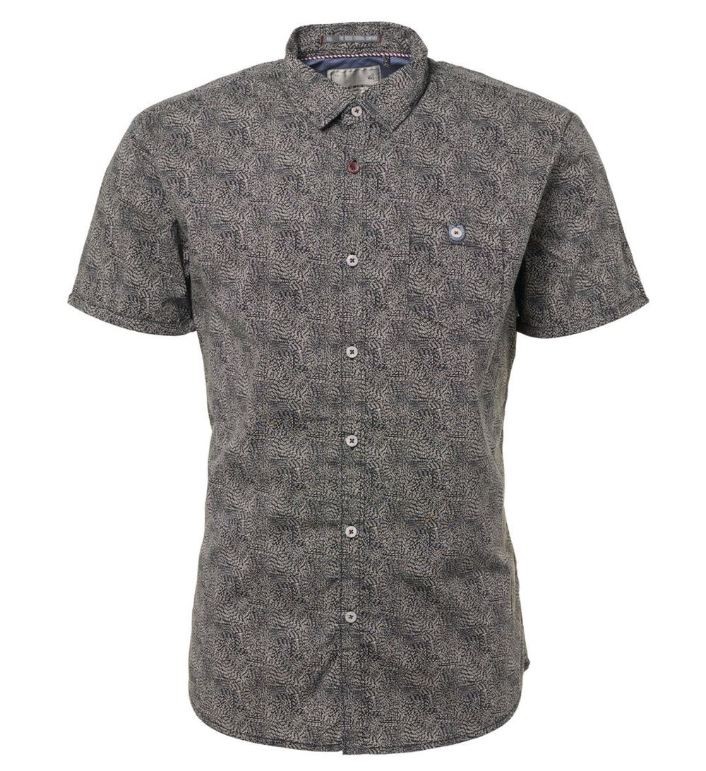 Jack & Jones 12295083 blaskye overhemd k/m navy – heren
