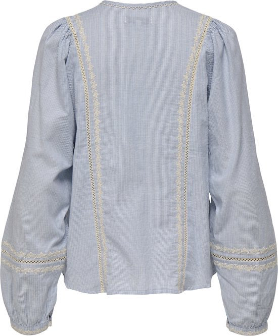Only 15340272 monica top l/m dames – blauw dessin