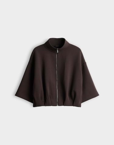 Opus Galtos vest sweat dames bruin