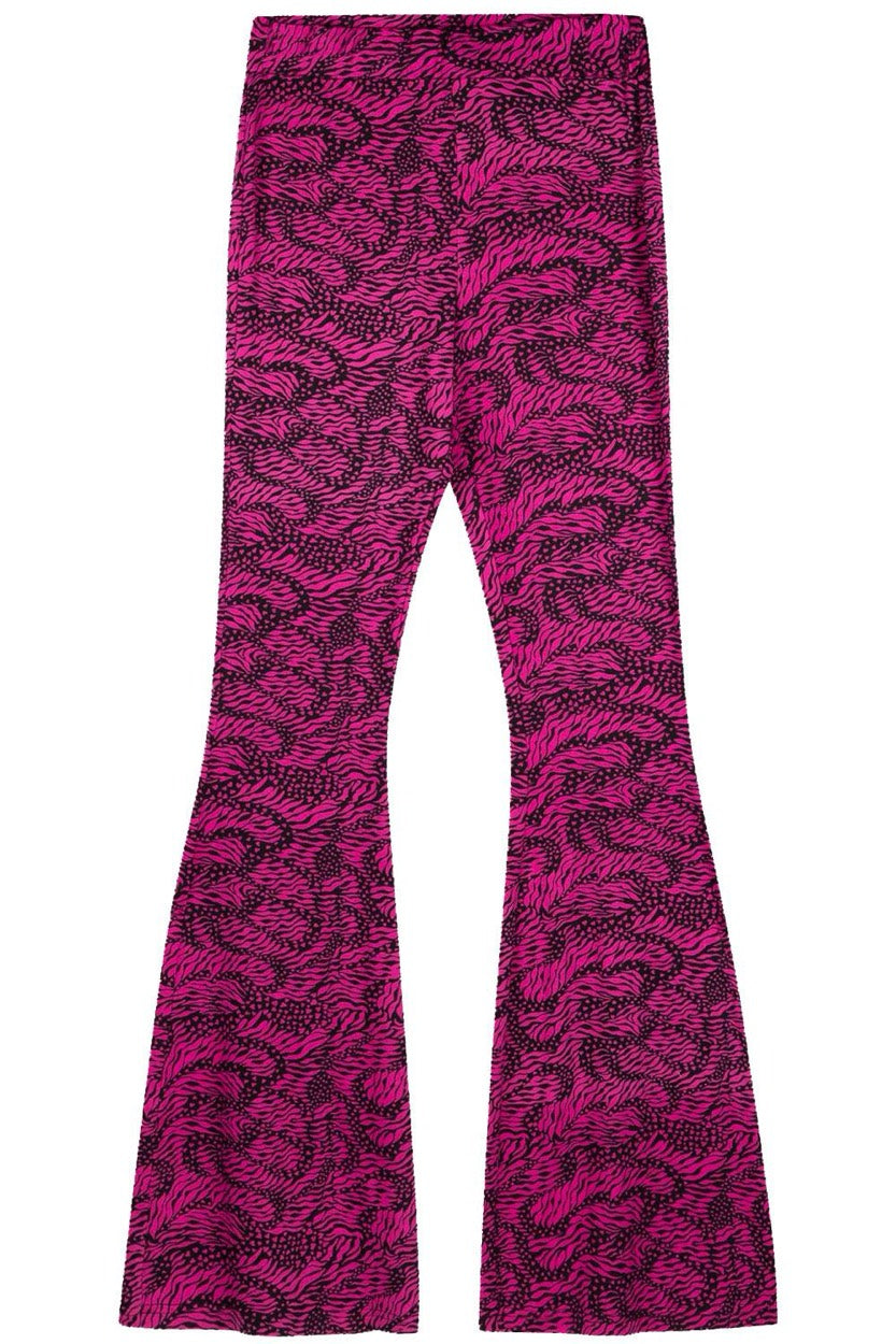 Refined department lange broek dames paars dessin