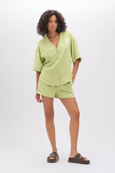 Refined department R2603959932 blouse k/m dames lime