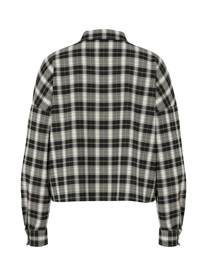 Hype drop blouse l/m dames blauw dessin – 32000052 Nadia