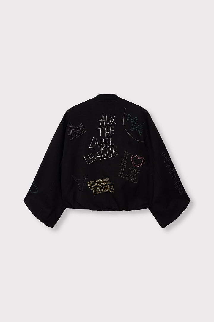 Alix the label 2609417866 jack dames zwart