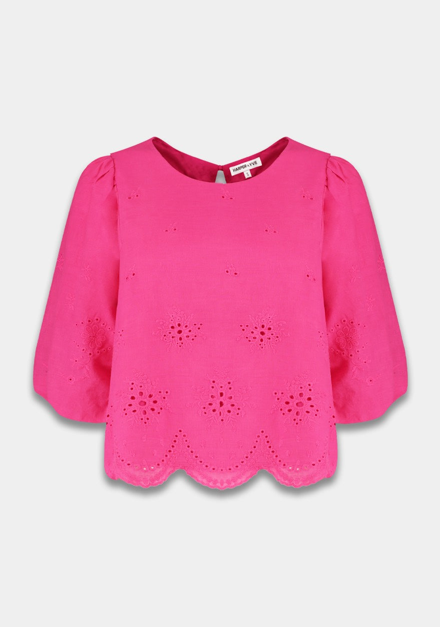 Harper and Yve SS25P609 top roze – dames