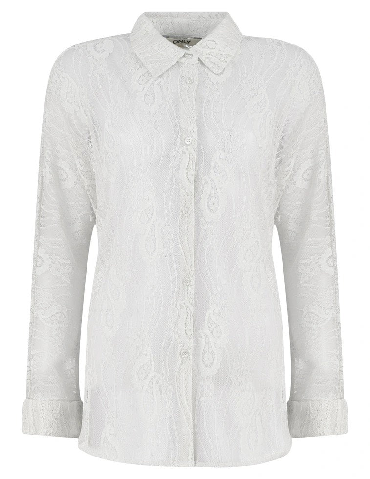 Only 15369433 Newlina blouse l/m dames off-white