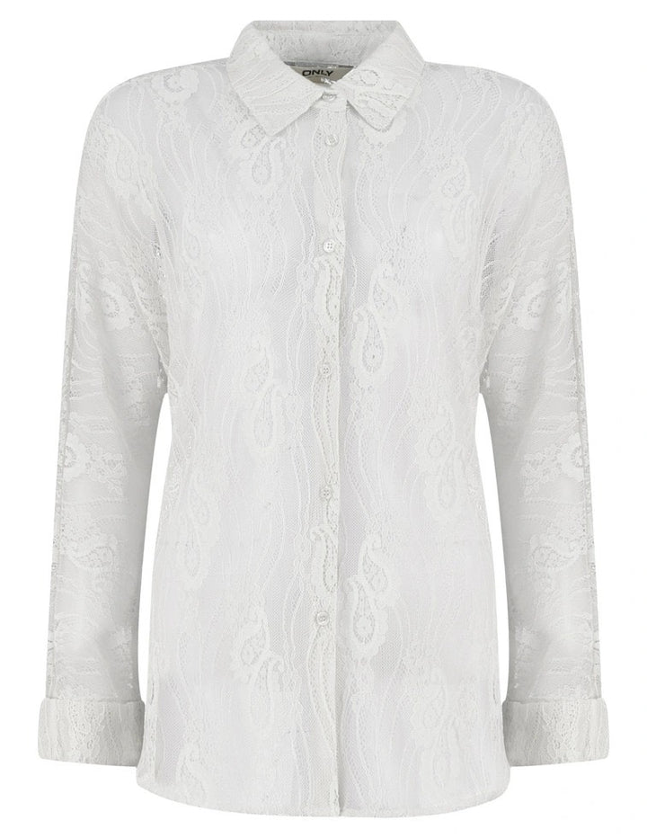 Only 15369433 Newlina blouse l/m dames off-white