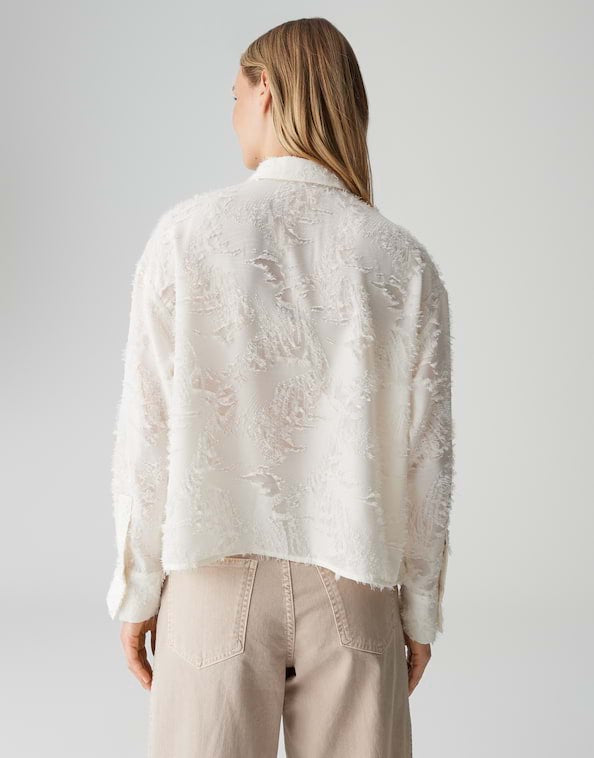 Opus blouse l/m dames ecru – Fenima 10492513696437