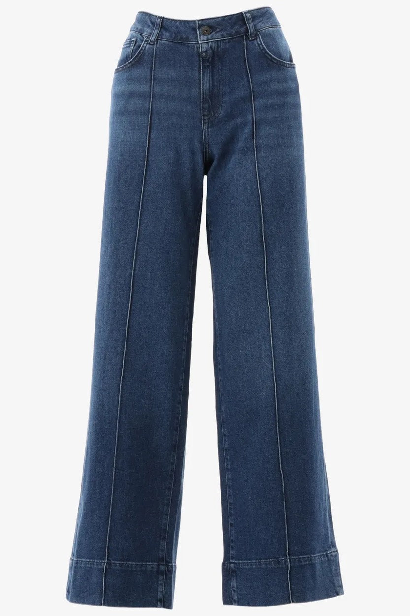 COJ Layla jeans loose fit dames – blue denim - L32