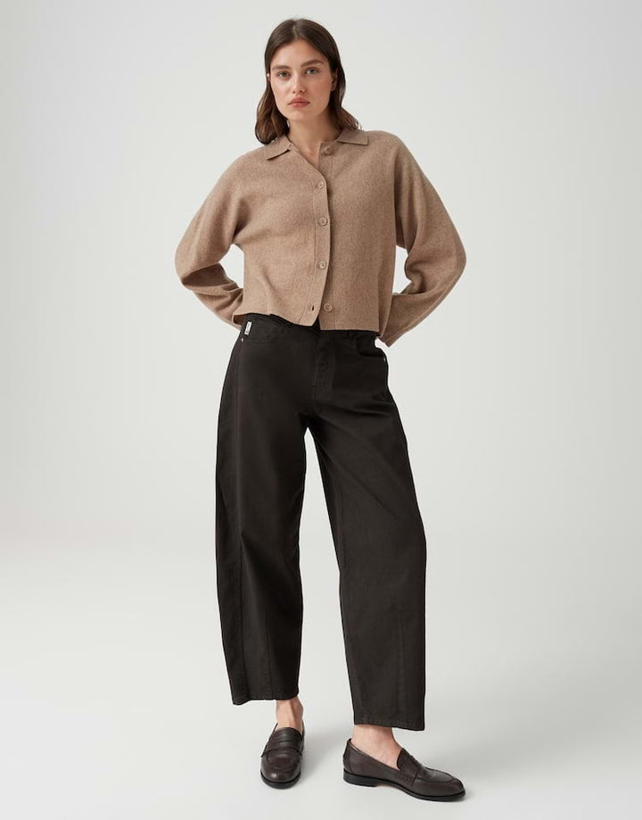 Opus Dulena 10605814390248 trui dames taupe