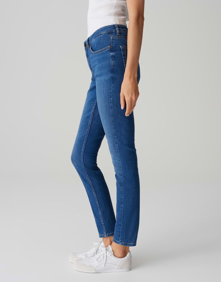 Opus Elma jeans regular-straight fit dames - blue denim - L30