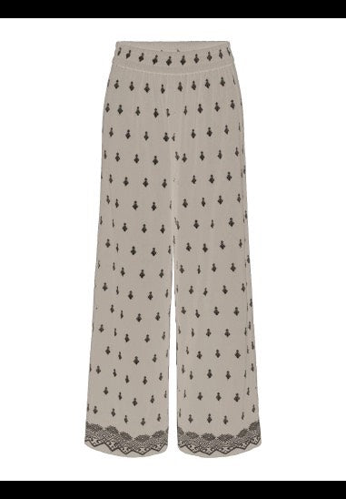 Only 15341410 willa lange broek dames – zand dessin - L32
