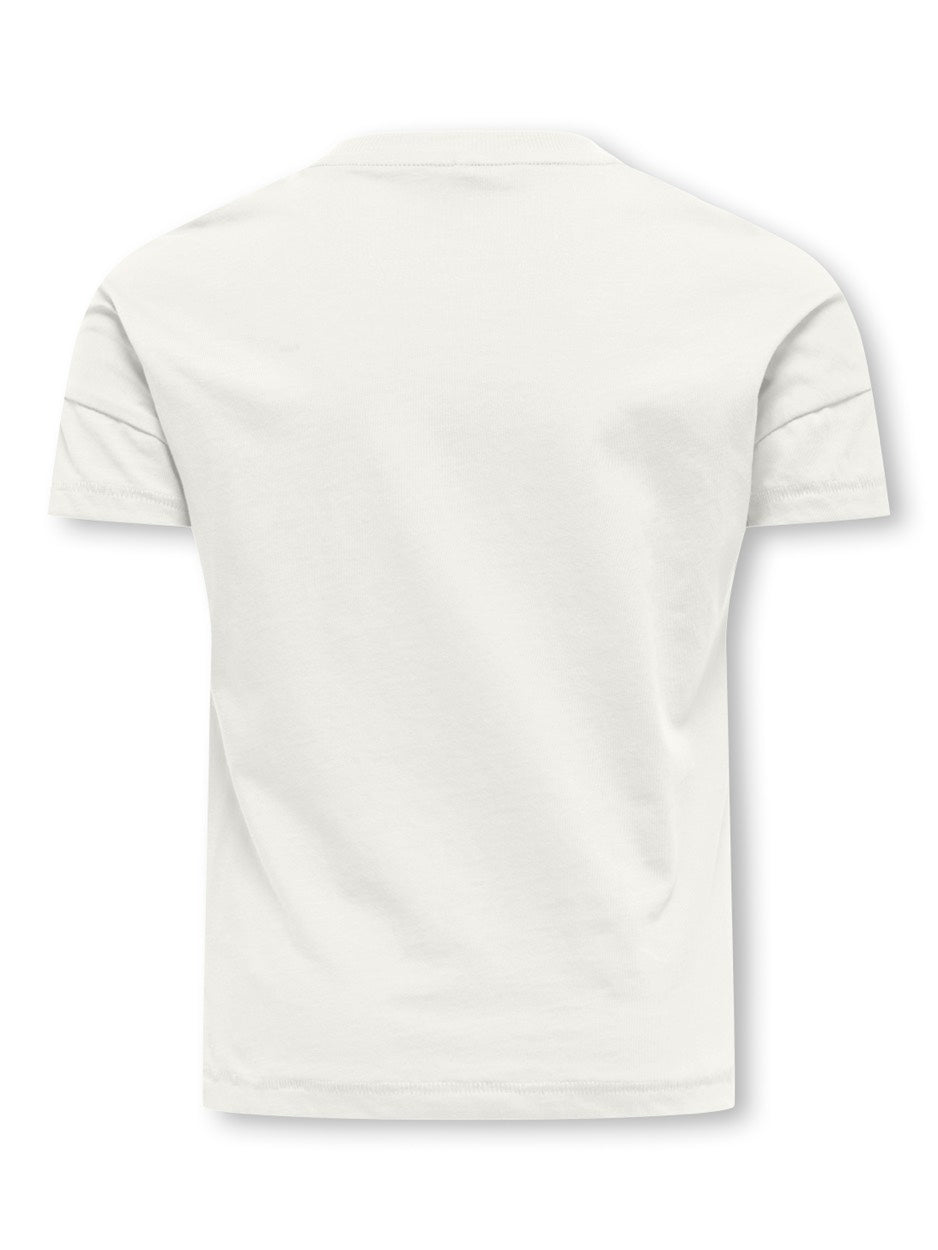 Kids Only t-shirt off-white – meisjes