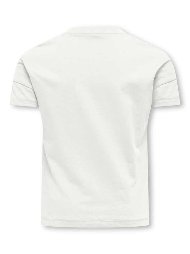 Kids Only t-shirt off-white – meisjes
