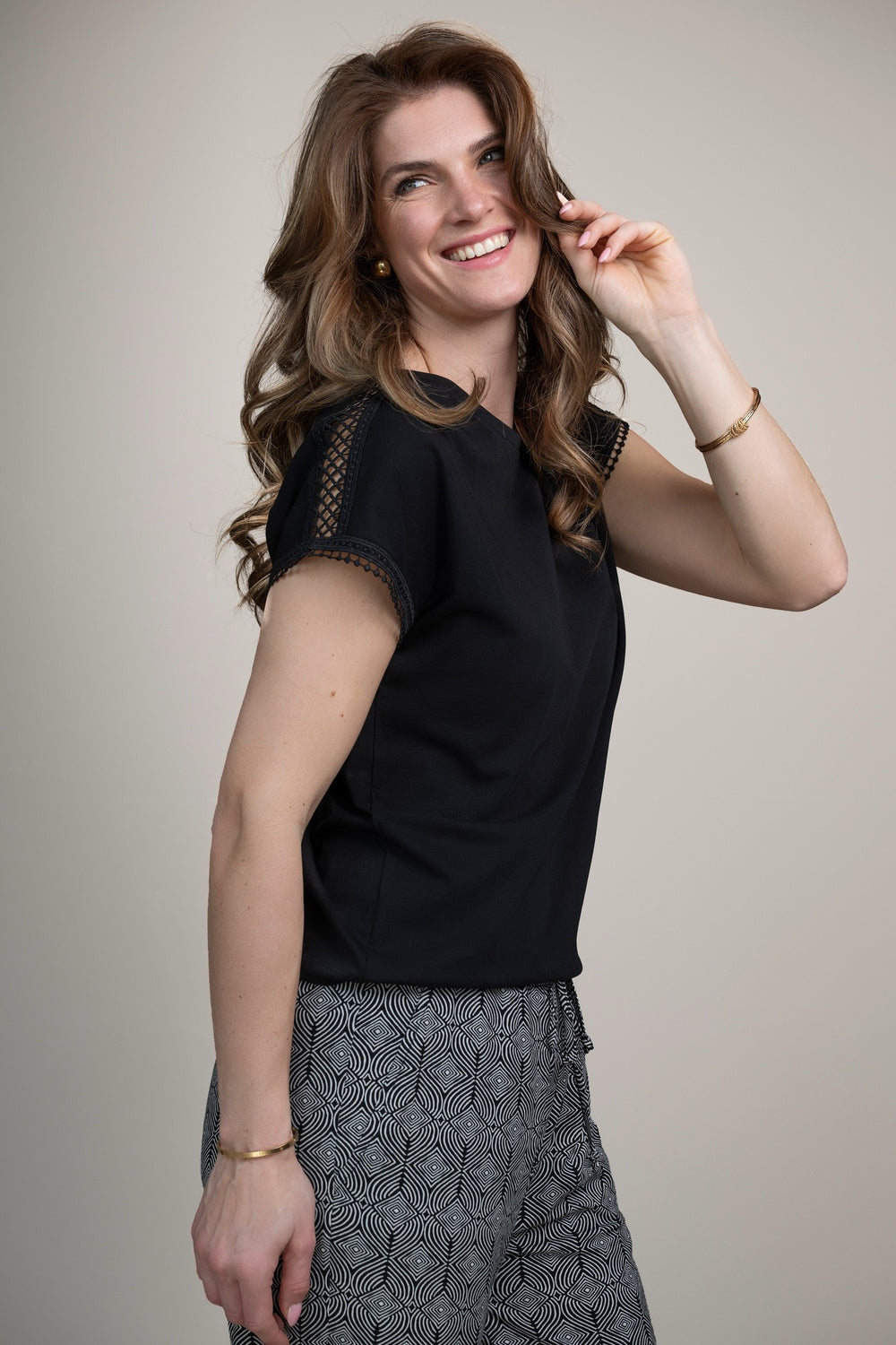 Elvira Casuals E2 26-069 Lianne top dames zwart