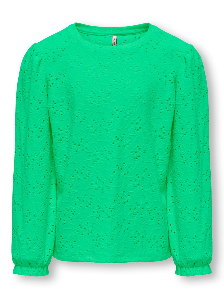 kids only 15320263 Smilla t-shirt l/m groen – meisjes