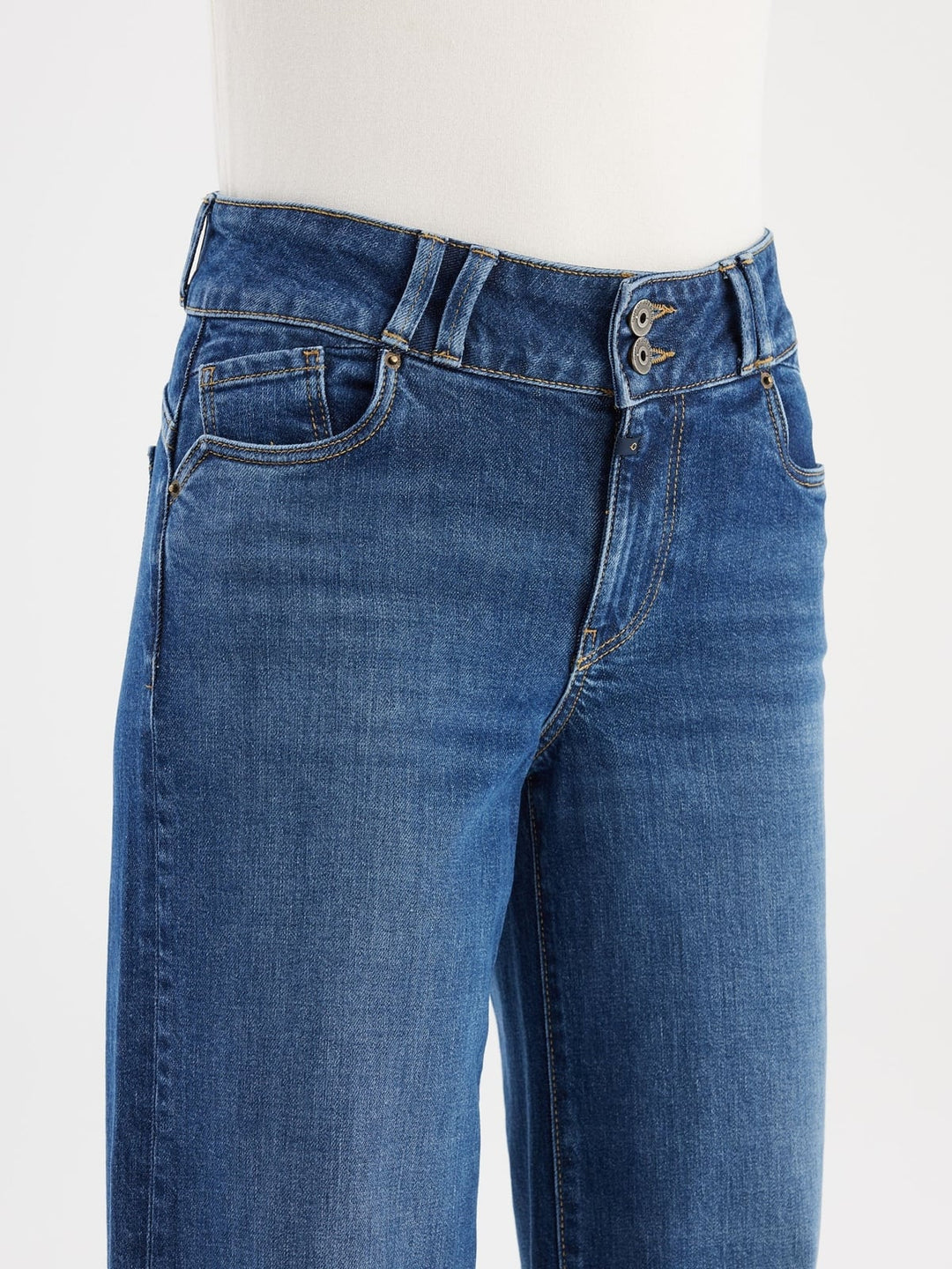 COJ Carlotta jeans regular-straight fit dames blue denim - L32