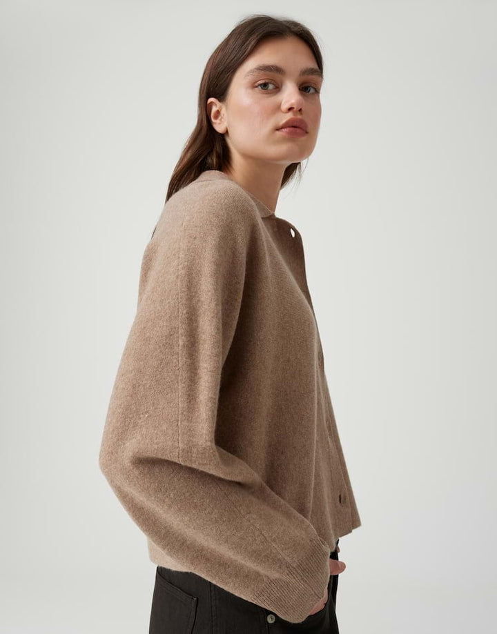 Opus Dulena 10605814390248 trui dames taupe
