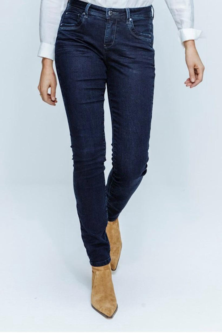 Red Button Jimmy 3806 jeans slim fit dames – blue denim - L30