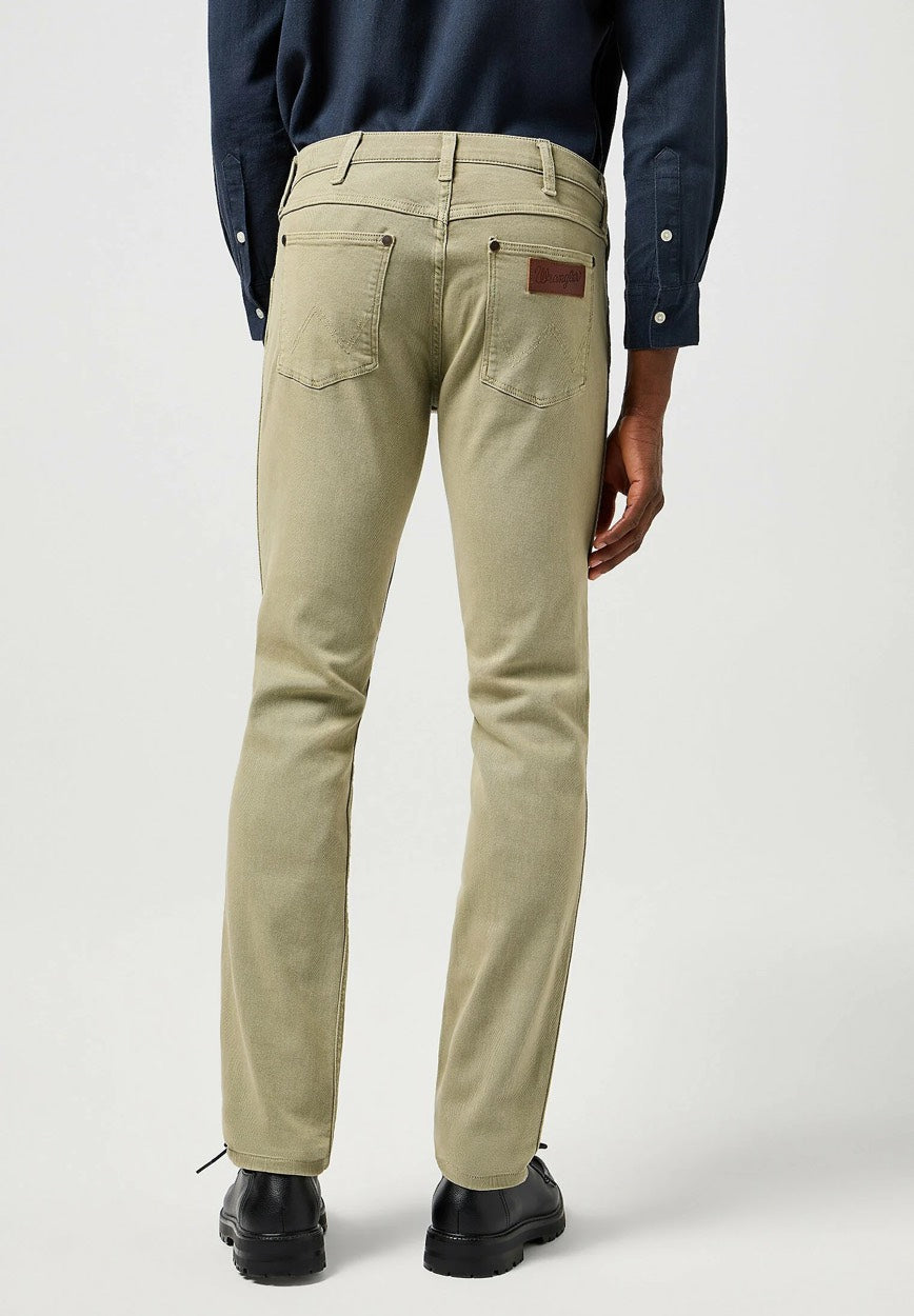 Wrangler heren jeans regular-straight fit – kaki - L34