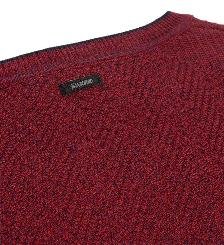 Lyle & Scott KN2110VC trui bordeaux – heren