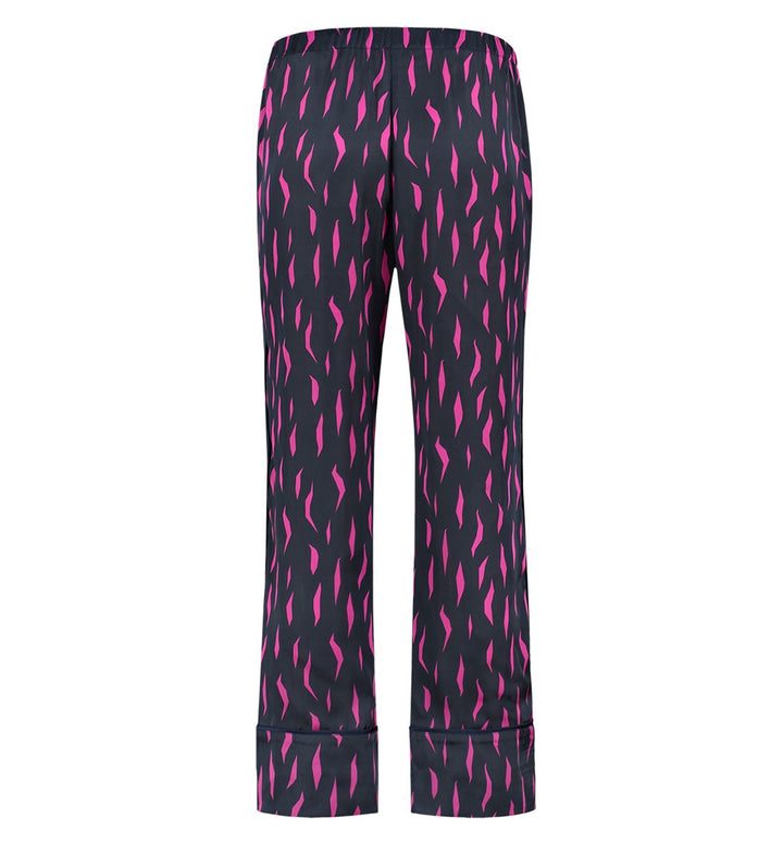 Only Alvira lange broek dames blauw dessin