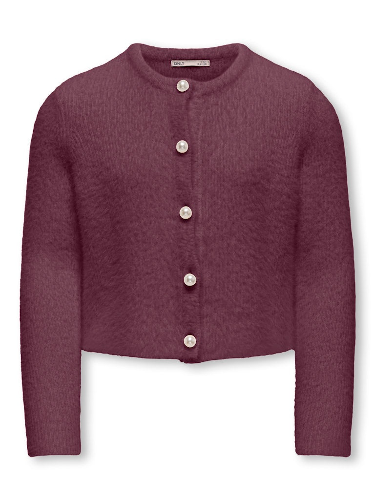 Kids Only 15352201 piumo vest gebreid meisjes - bordeaux