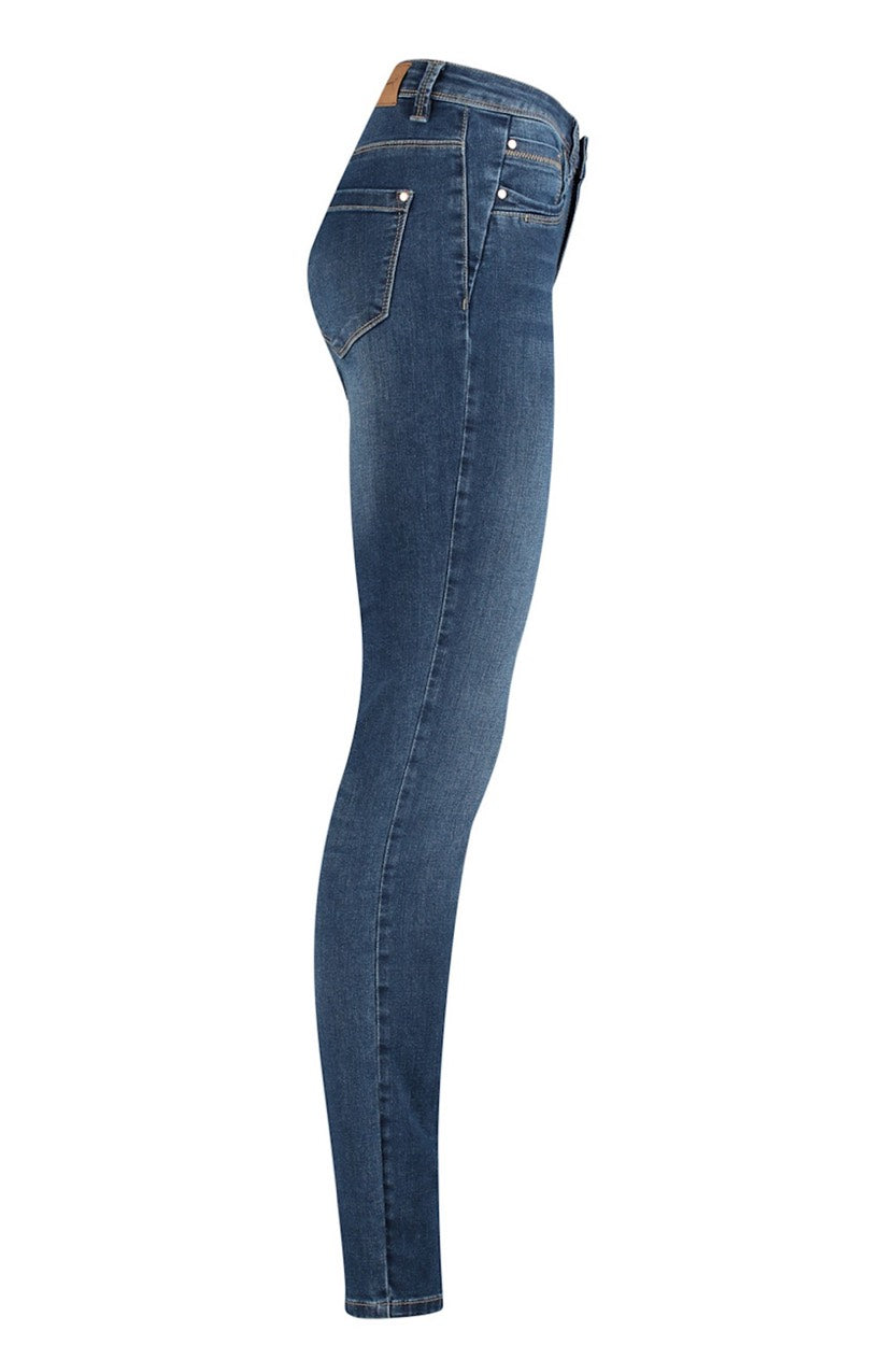 Red Button Jimmy 3800 jeans slim fit dames – blue denim - L30