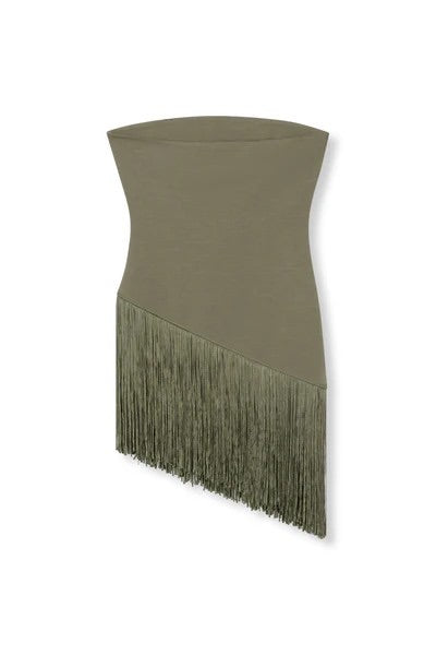 Refined department top z/m dames army – R2606850204