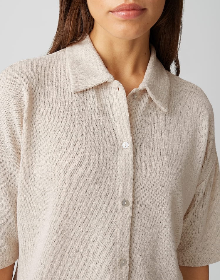 Opus Sitrica blouse k/m dames beige