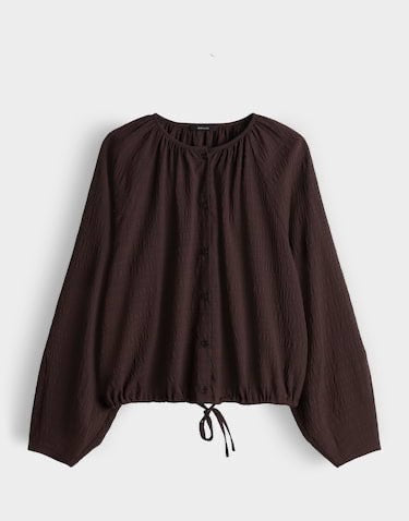 Opus blouse l/m bruin – dames