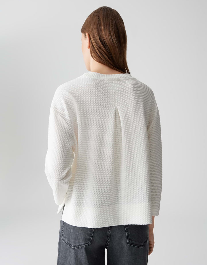 Opus Gelix sweater dames off-white