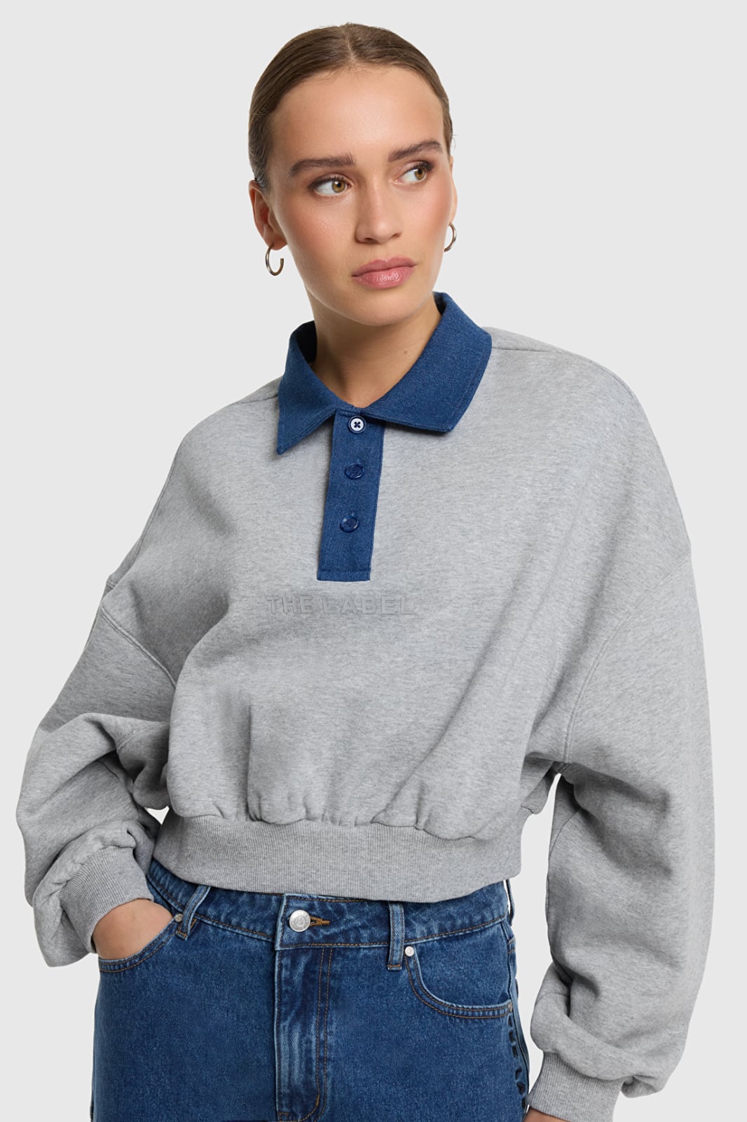 Alix the label 2609856940 sweater dames grijs melee