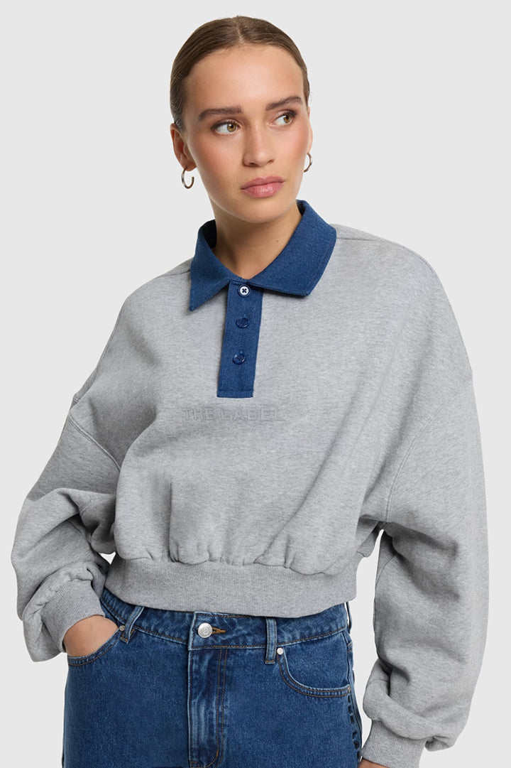 Alix the label 2609856940 sweater dames grijs melee