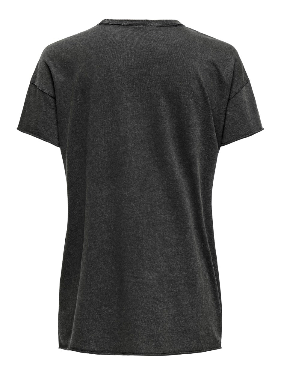 Only 15215721 Lucy t-shirt zwart – dames