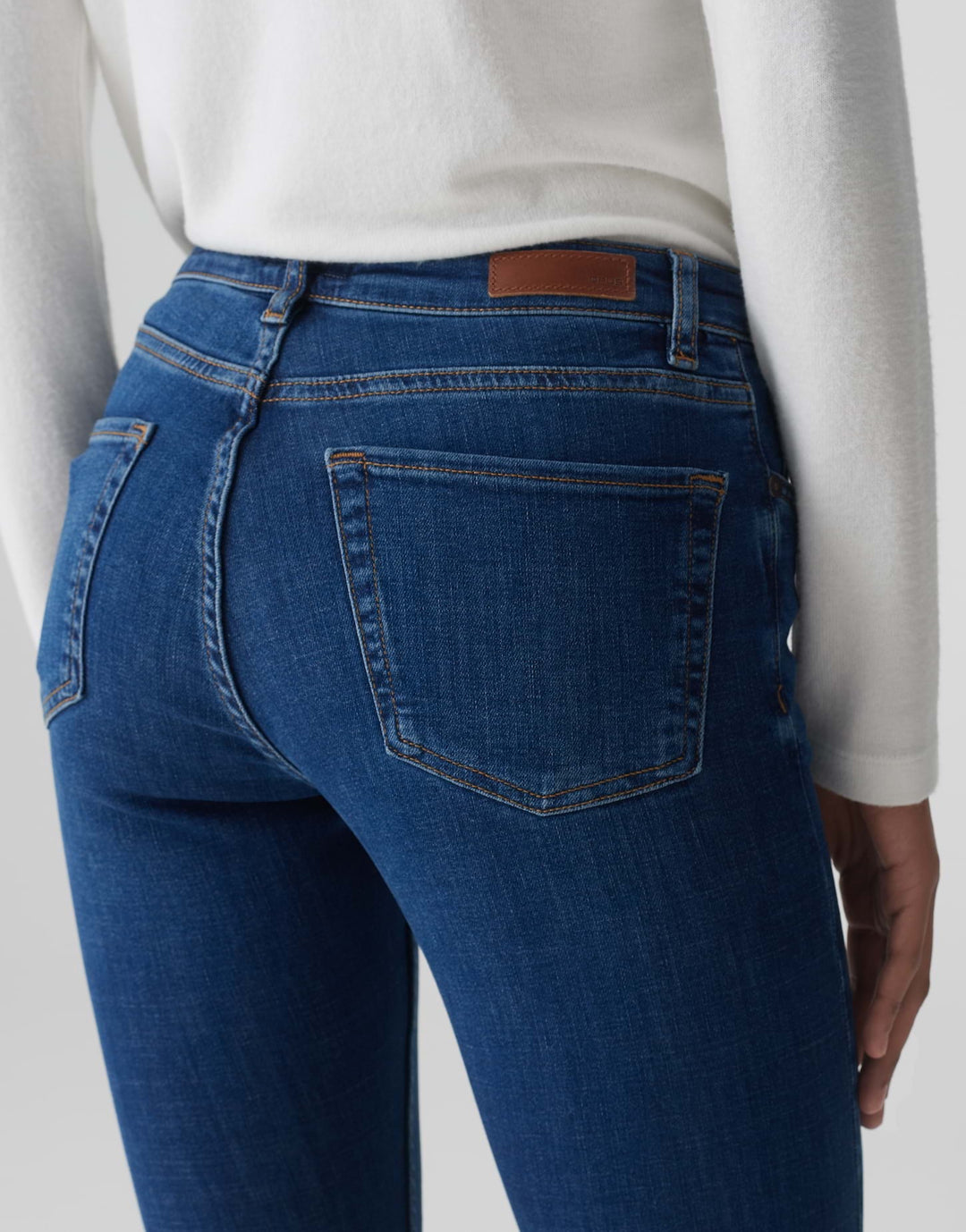 Opus Elma strong blue – skinny fit jeans dames - Blue Denim - L28