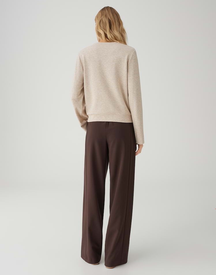 Opus Samike 10521513577106 sweater dames zand