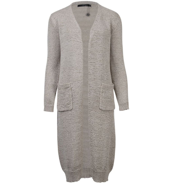 YAYA Women 01-010171-608 vest gebreid zand – dames