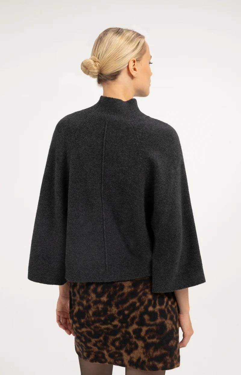 YAYA Women 01-000655-610 trui dames antraciet