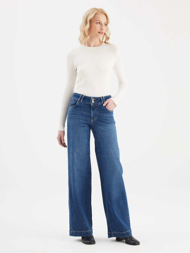 COJ Carlotta jeans regular-straight fit dames blue denim - L32