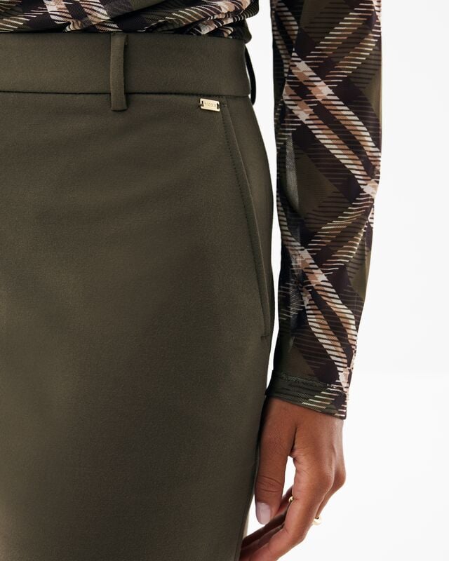MEXX women MF007000663 lange broek dames donkergroen