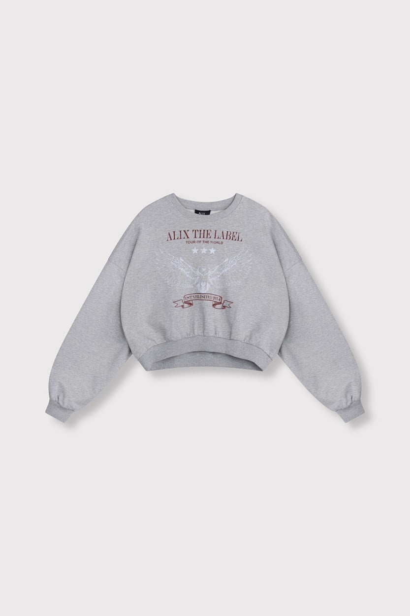 Alix the label 2602893603 sweater dames grijs melee