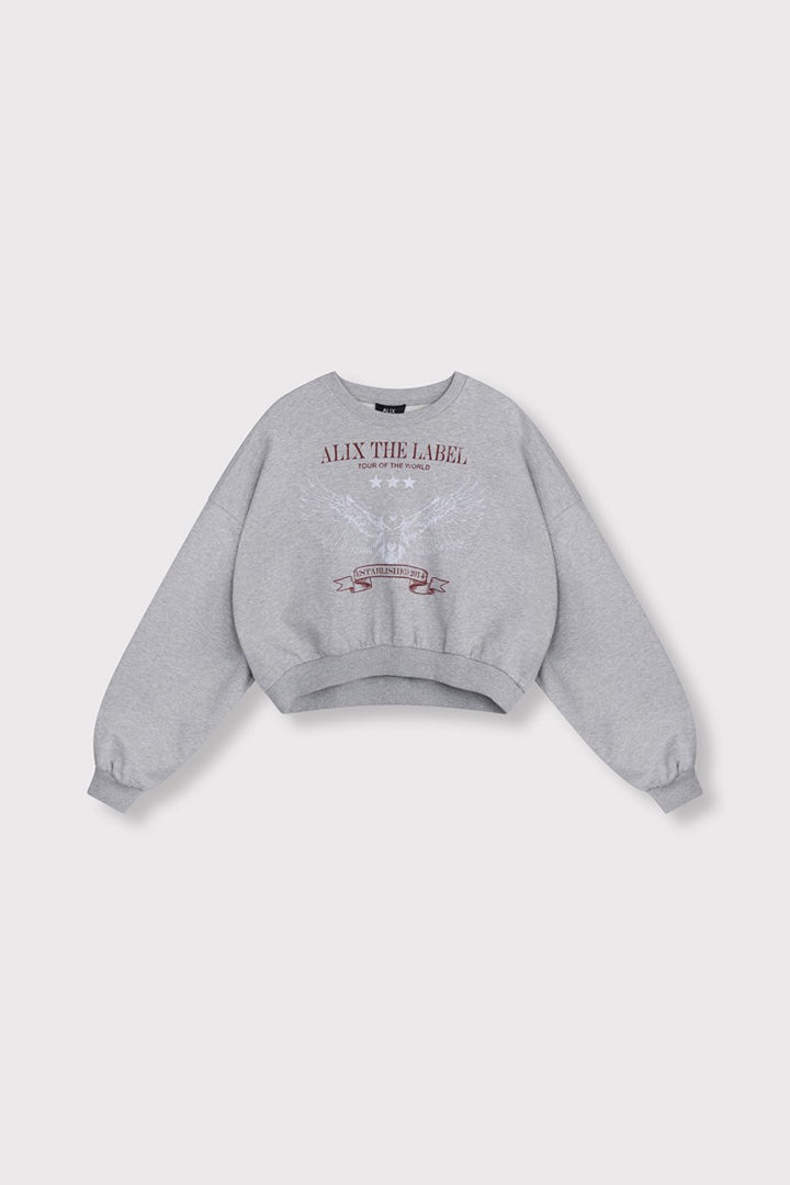 Alix the label 2602893603 sweater dames grijs melee