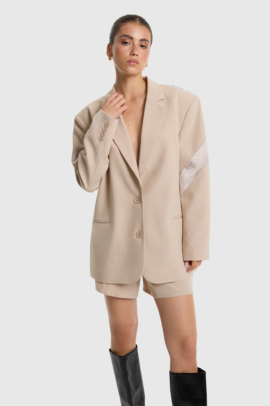 Alix the label blazer zand – dames