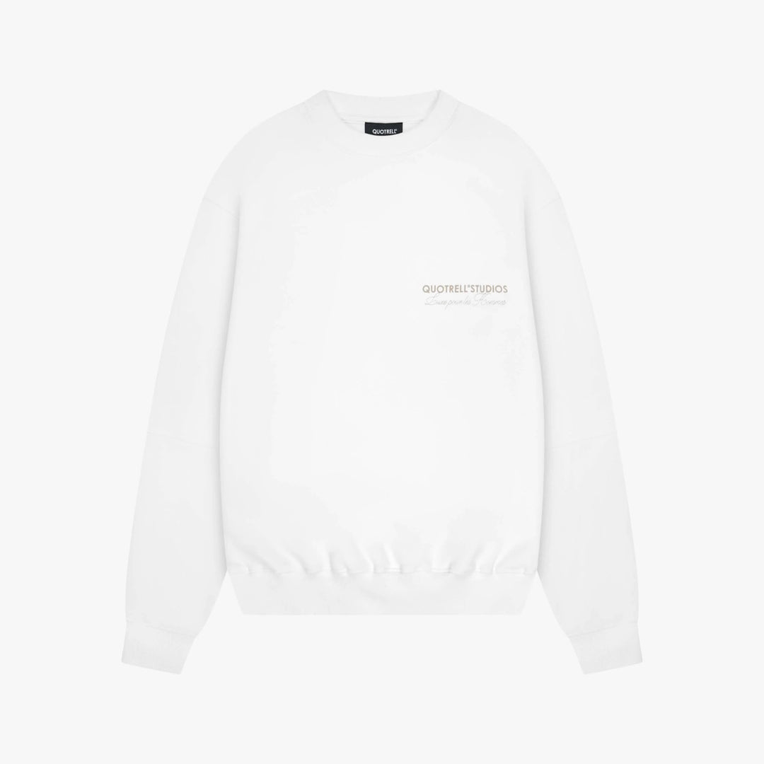 Quotrell SW53671 Studios crewneck – heren sweater - Off-white