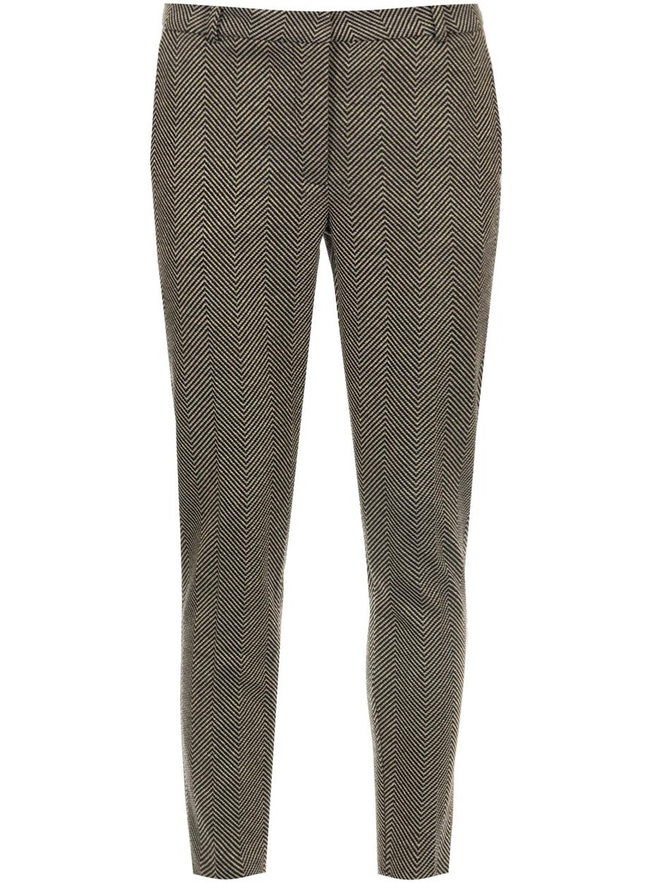 Elvira Casuals E5 24-028 lange broek dames zwart dessin