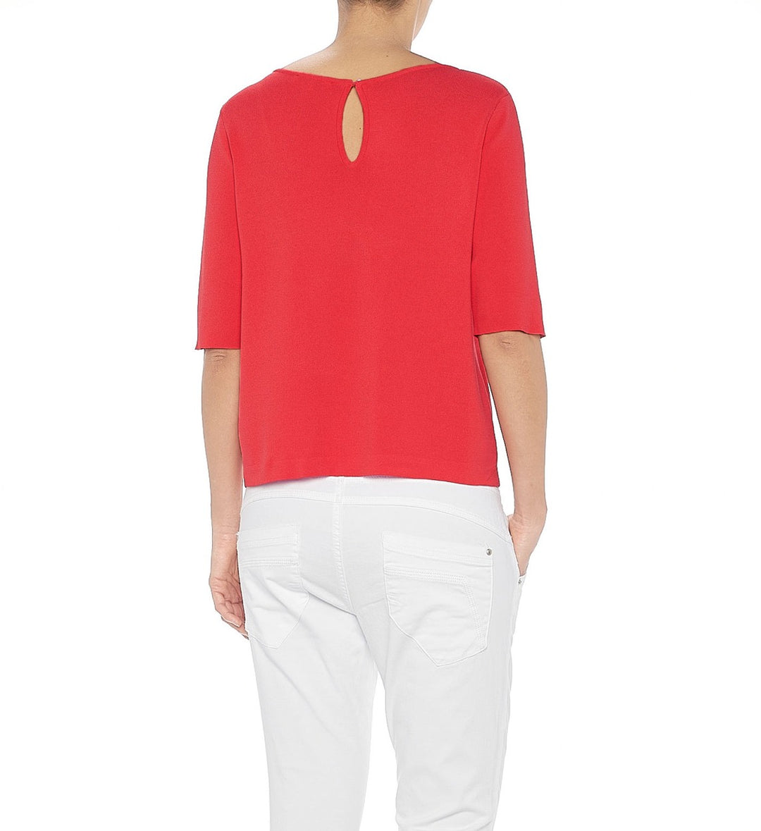 Vila 14111068 mentina sweater dames – rood