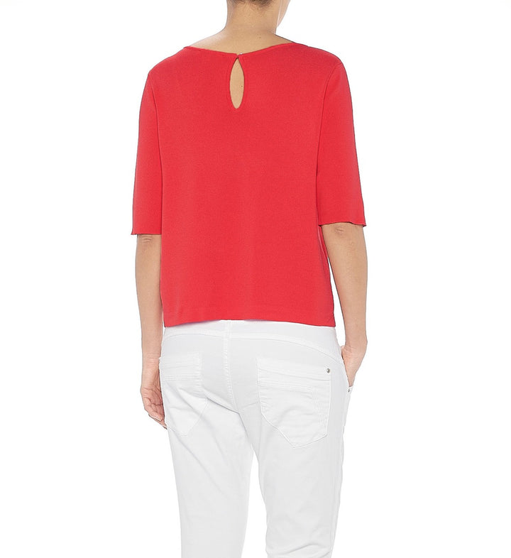 Vila 14111068 mentina sweater dames rood