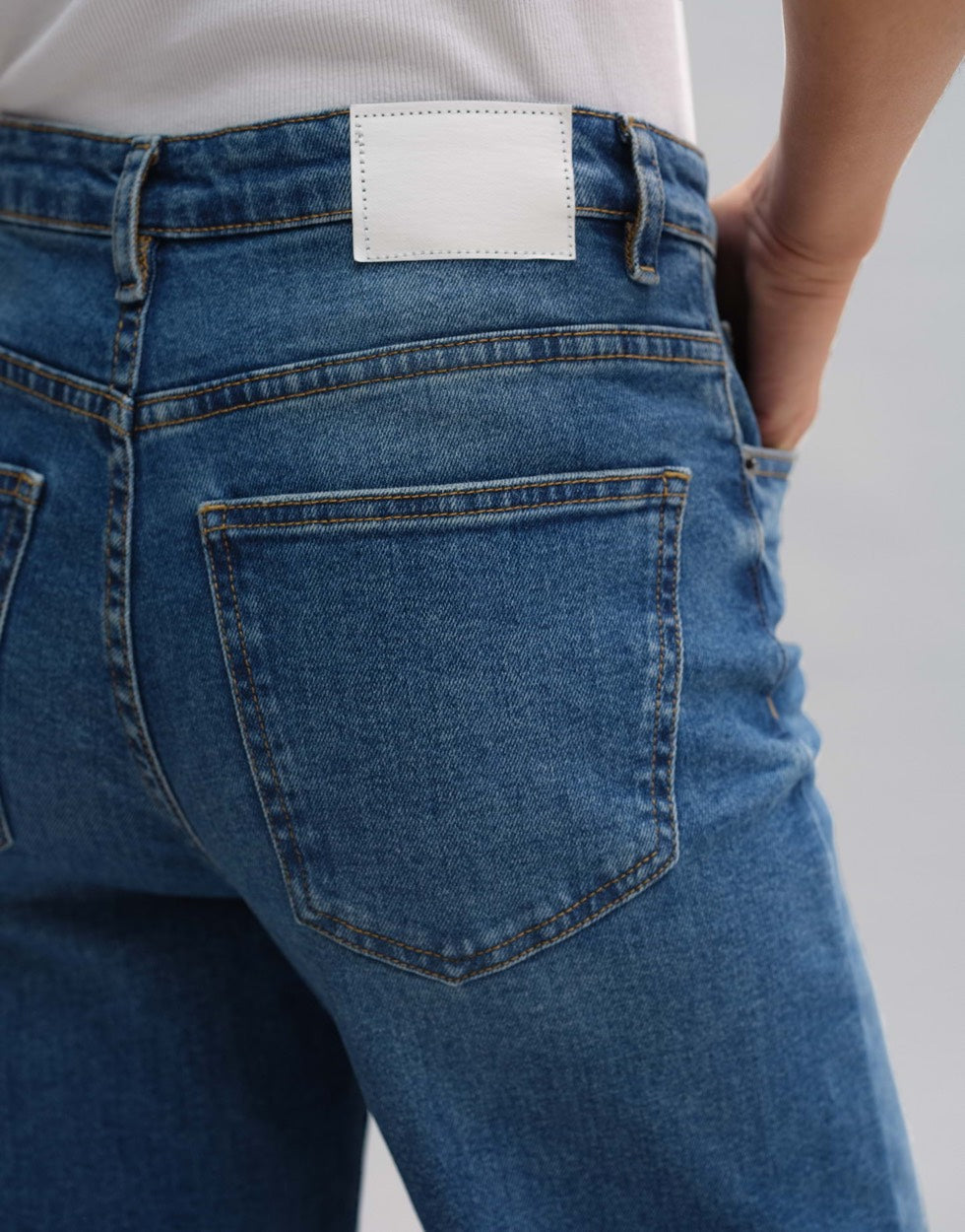 Opus Mivy jeans loose fit dames – blue denim - L31