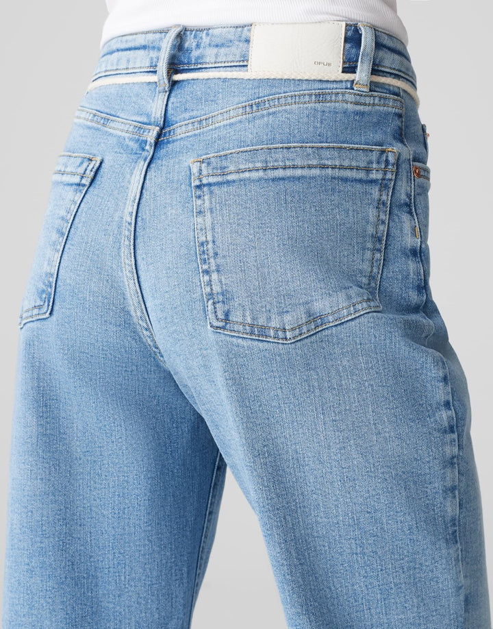 Opus Lani Casual jeans regular-straight fit – dames - Blue Denim - 26